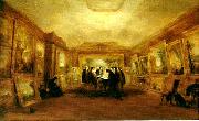 george jones turner,s coffin in his gallery at queen anne street oil painting reproduction